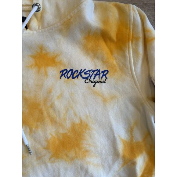 Rockstar Original Hoodie Mens Medium Sweatshirt Graphic Print Tie Dye - Picture 2 of 11